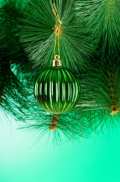 Christmas decoration on the fir tree — Stock Photo, Image