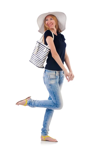 Woman with bag in fashion concept — Stock Photo, Image