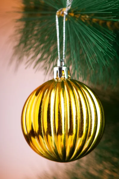 Christmas decoration on the fir tree — Stock Photo, Image