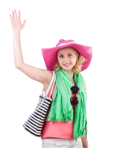 Mujer con bolso en concepto de moda —  Fotos de Stock