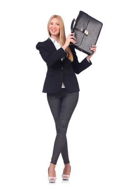 Businesswoman isolated on the white background — Stock Photo, Image