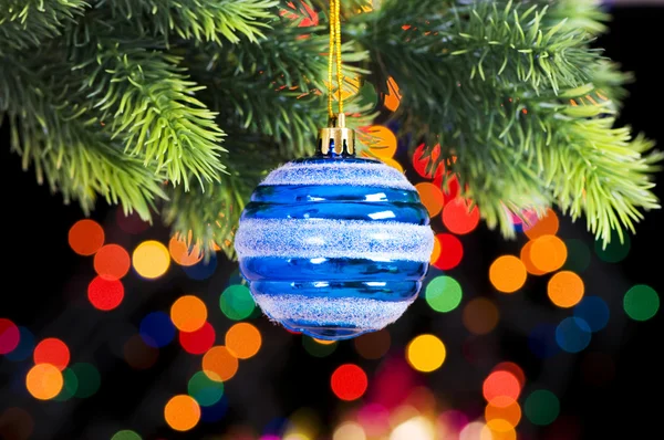 Christmas decoration on the fir tree — Stock Photo, Image