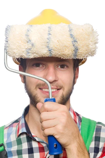 Industrial worker isolated on the white background — Stock Photo, Image