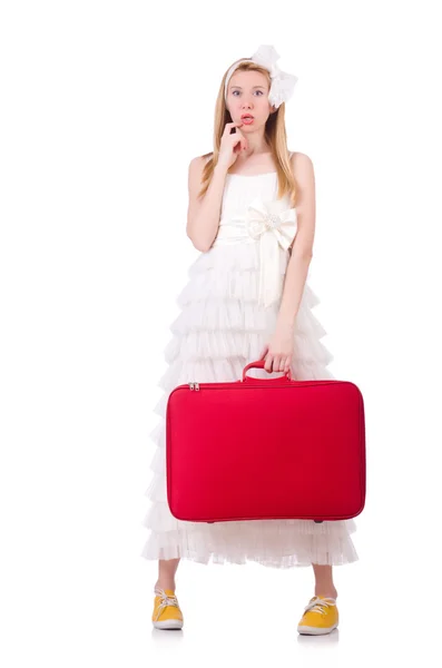 Woman preparing for travel — Stock Photo, Image