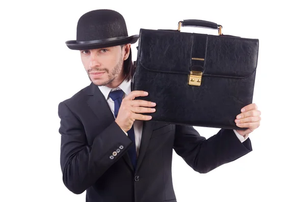 Young businessman isolated on the white background — Stock Photo, Image