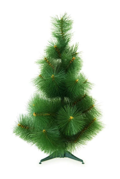 Kerstboom geïsoleerd op de witte achtergrond — Stockfoto