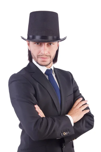 Young businessman isolated on the white background — Stock Photo, Image