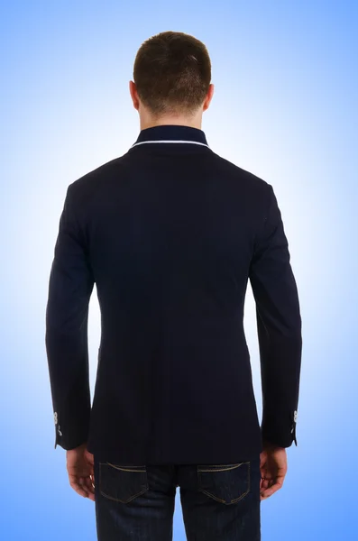 남성 코트는 흰색 절연 — 스톡 사진