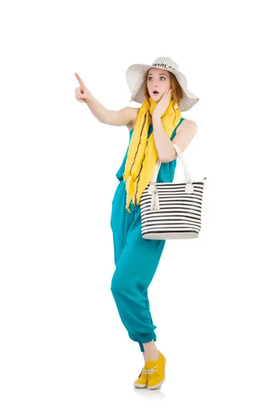 Woman with bag in fashion concept — Stock Photo, Image