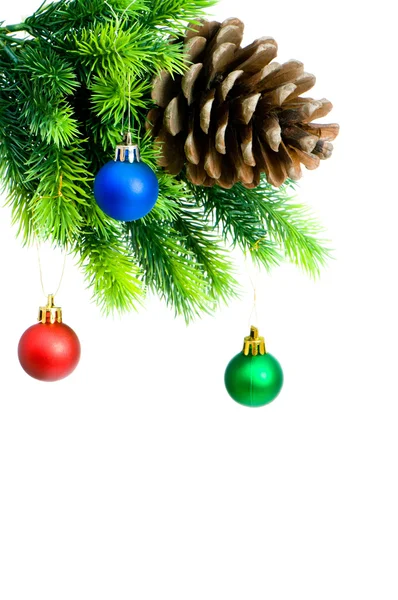 Karácsonyi dekoráció elszigetelt a fehér — Stock Fotó