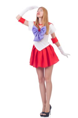 Moda dünyasında genç bir kadın