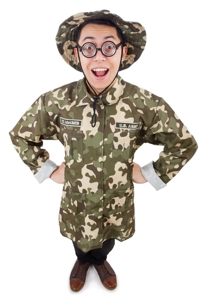 Soldado engraçado — Fotografia de Stock