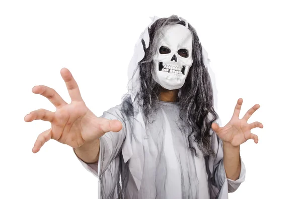 Страшный человек в концепции Хэллоуина — стоковое фото