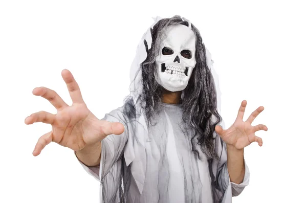 Hombre asustadizo en el concepto de Halloween —  Fotos de Stock