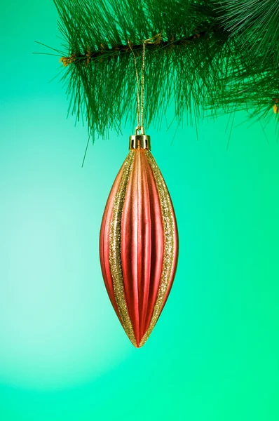 Decoração de natal no abeto — Fotografia de Stock