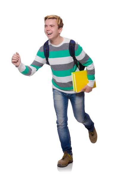 Jeune étudiant avec un livre — Photo