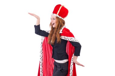 Kadın işi, beyazların izole edilmiş kraliçesi gibi.