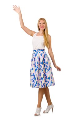 Moda elbiseli kadın