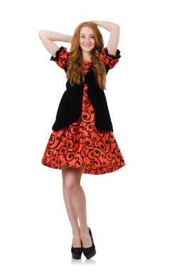 Moda elbiseli kadın