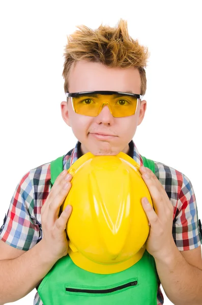 Industrial worker isolated on the white background — Stock Photo, Image