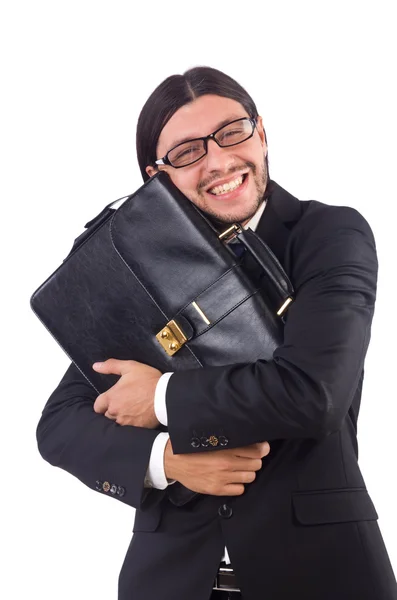 Jovem empresário isolado no fundo branco — Fotografia de Stock