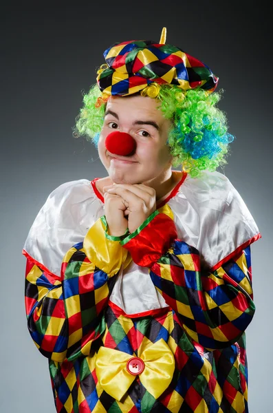 Grappige clown in humor concept — Stockfoto