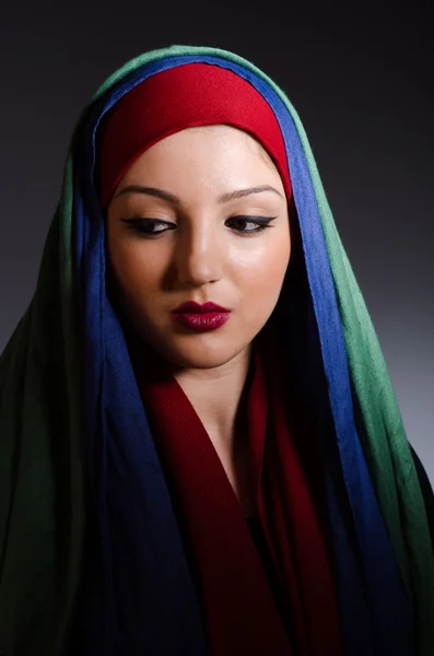 Woman with headscarf — Stock Photo, Image