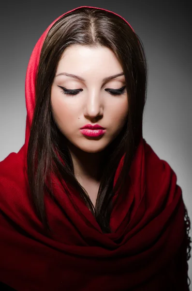 Woman with headscarf — Stock Photo, Image