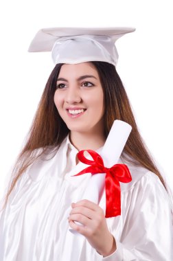 diploma ile mezun kız