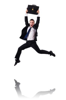 Komik atlama işadamı