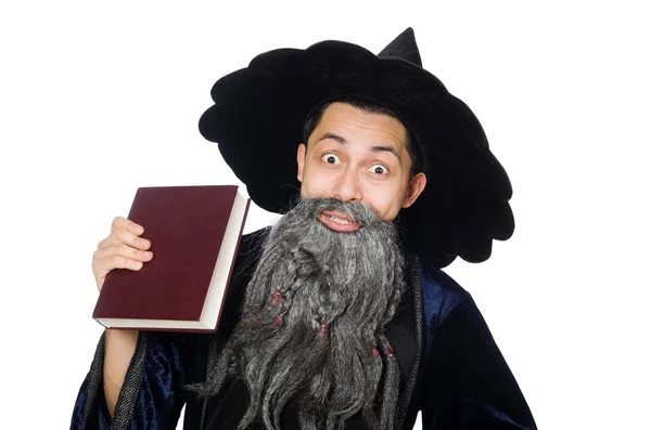 Funny wise wizard isolated on the white — Stock Photo, Image