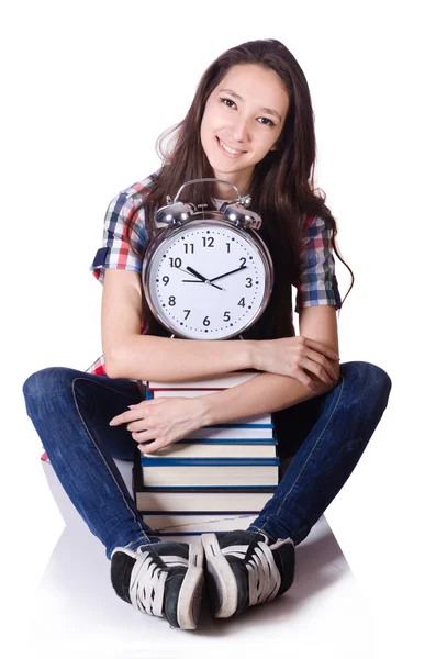 Young student missing exam deadline — Stock Photo, Image