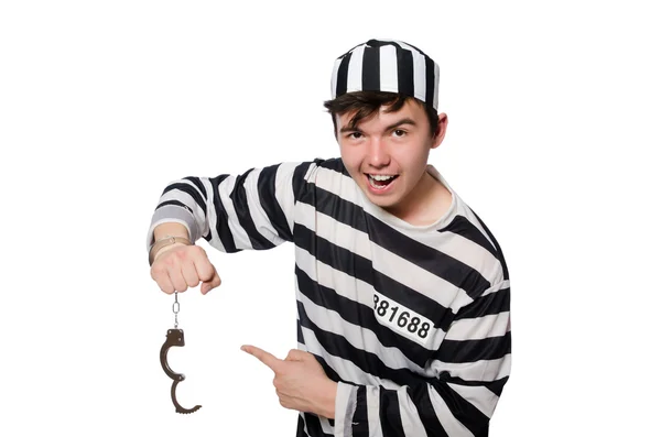 Funny prison inmate — Stock Photo, Image