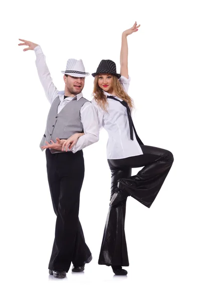 Tanzpaar tanzt modernen Tanz — Stockfoto