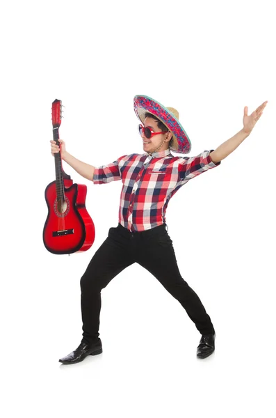 Grappige Mexicaanse met sombrero — Stockfoto