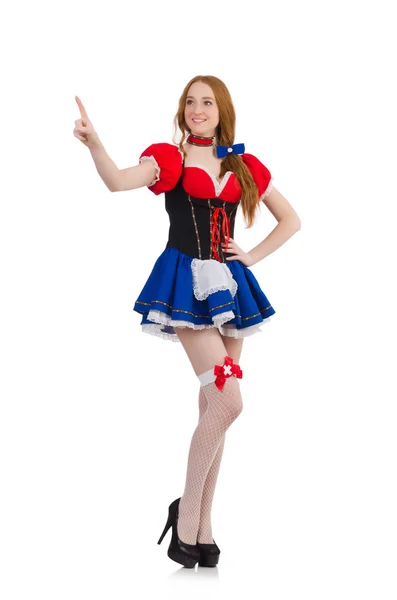 Cameriera donna nel concetto di octoberfest — Foto Stock