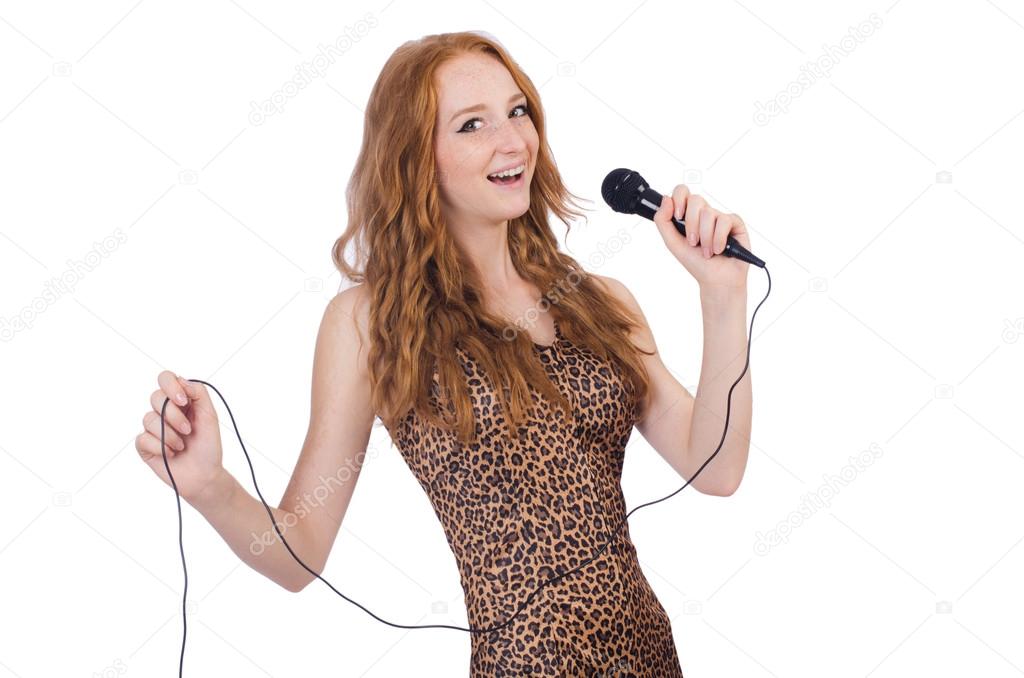 Woman singing