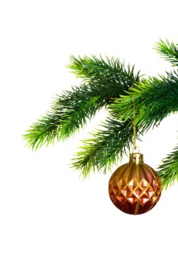 Noel süslemeleri beyazların üzerinde izole.