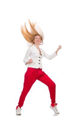 Moda elbiseli kadın