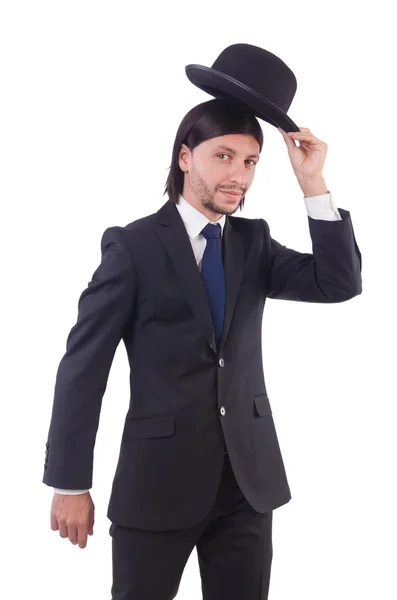 Young businessman isolated on the white background — Stock Photo, Image