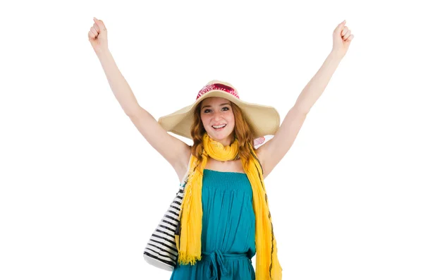 Woman with bag in fashion concept — Stock Photo, Image