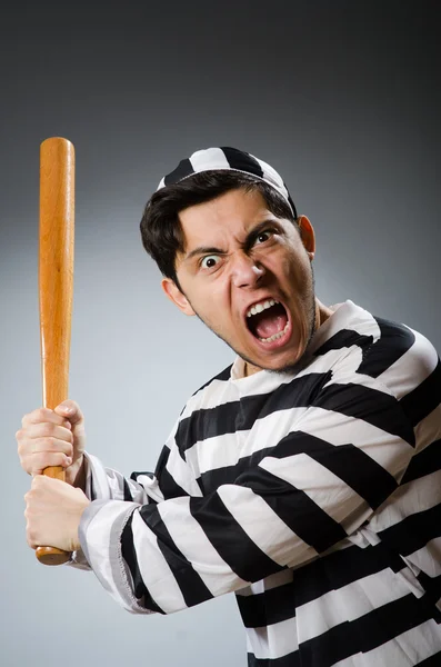 Funny prison inmate in concept — Stock Photo, Image