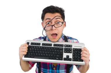 Klavye ile bilgisayar nerd