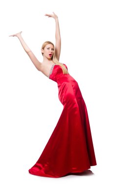 Moda elbiseli kadın