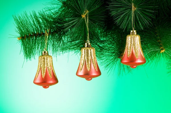 Christmas decoration on the fir tree — Stock Photo, Image