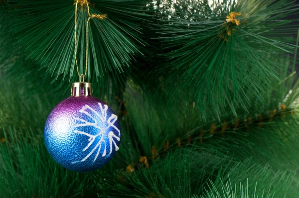 Christmas decoration on the fir tree — Stock Photo, Image