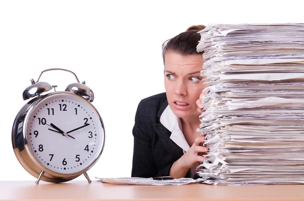 Vrouw zakenvrouw onder stress — Stockfoto