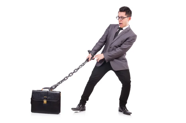 Man with chain — Stock Photo, Image