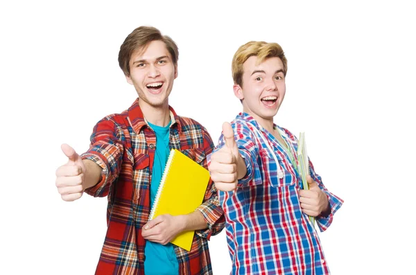 Двоє молодих студентів — стокове фото