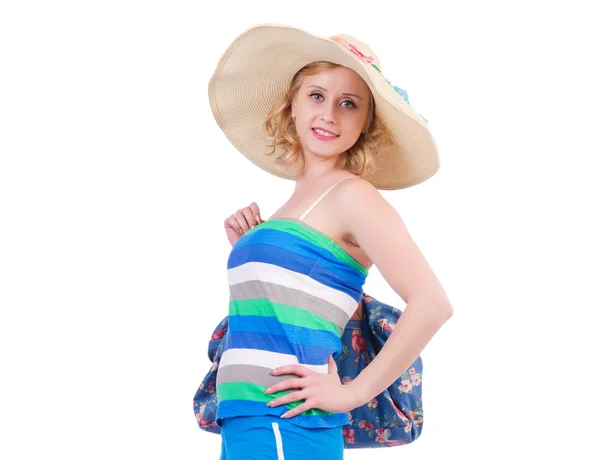 Woman with bag — Stock Photo, Image